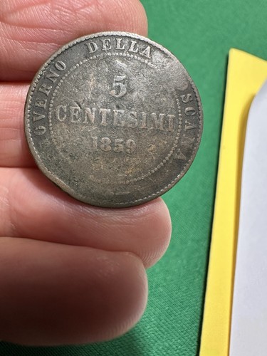 Centesimi 1859 governo - 5, della