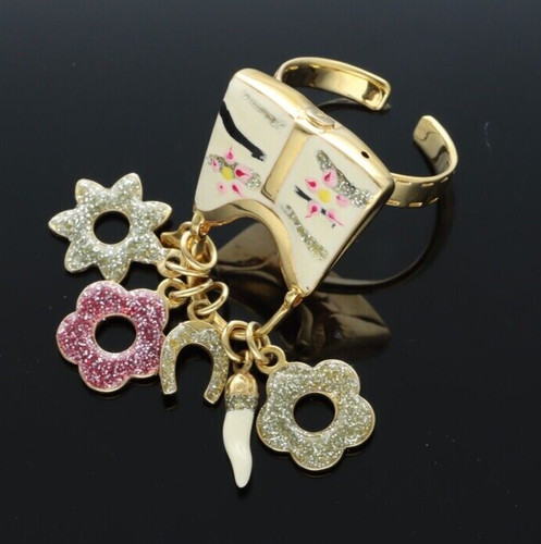 Anello charms rosato - in, oro