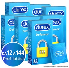 Preservativi Durex Defensor Extra Safe Resistenti Profilattici Easy - On