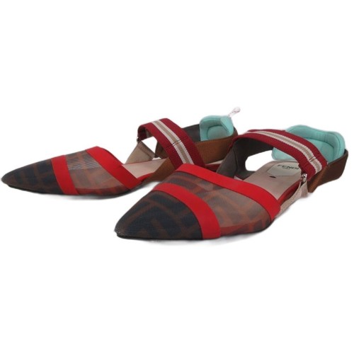 Decolte piatte con logo - , fendi