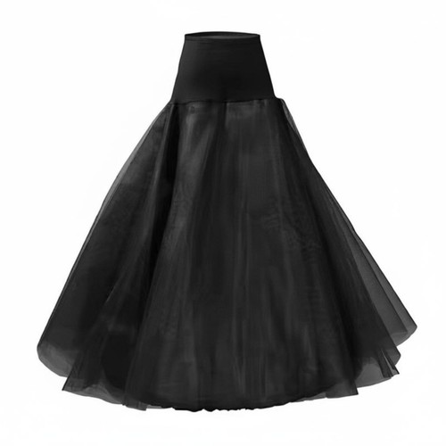Sottogonna ampia nera - ampia,
