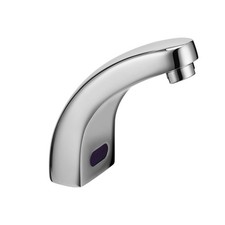 MISCELATORE LAVABO CON FOTOCELLULA CROMO CAVO E BATTERIA MOD. HOTELLERIE