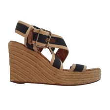 Bimba y Lola – EU/36 – Sandali in tela nero e panna