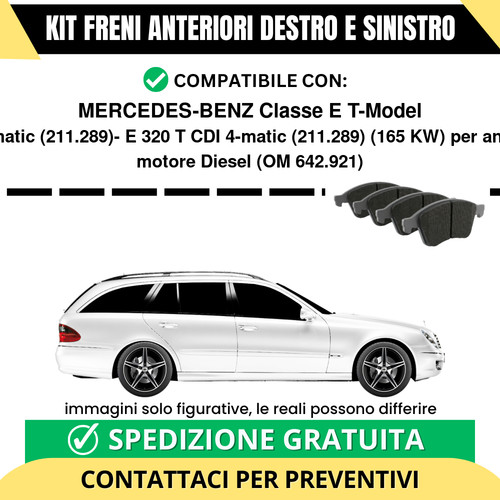 Pastiglie freno anteriori per - pastiglie,