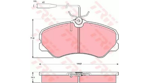 Kit pastiglie freno - pastiglie, anteriore