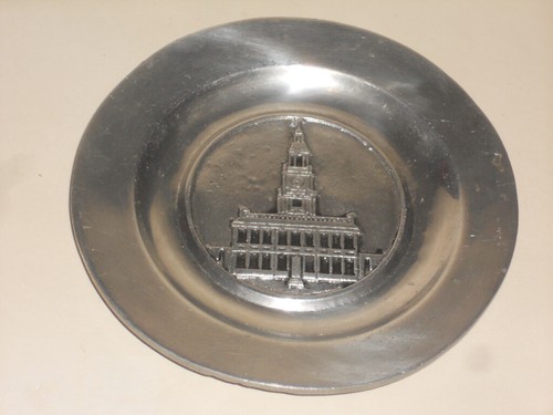 Pewter plate american - pewter,