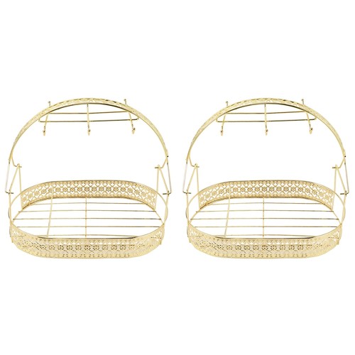 Scaffale dorato grande - 2x,
