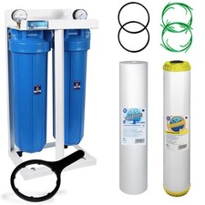 Aquafilter Big Blue Sistema di filtraggio depuratore acqua e addolcimento 20" x 4,5"