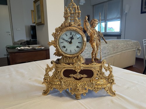 Orologio tavolo dorato - orologio,