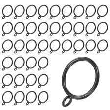 40pcs Black Curtain Rings with