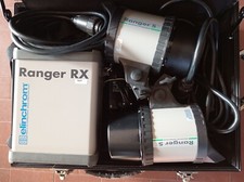 FLASH A BATTERIA ELINCHROM RANGER COMPOSTO DA 2 GENERATORI, 3 TORCE E ACCESSORI