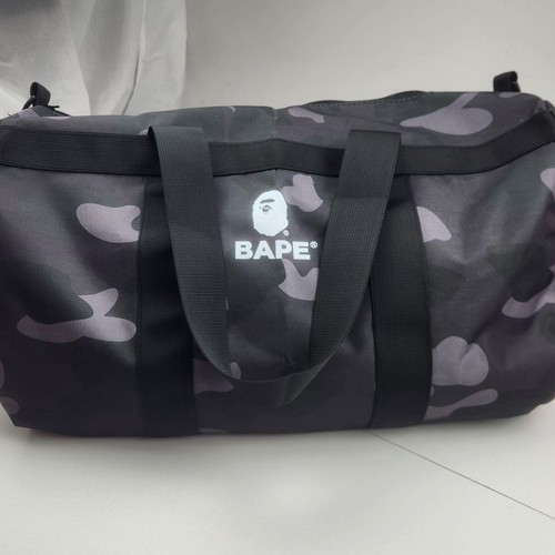 Borsone mimetico bape nero - borsone,