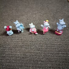 KINDER - 5 SORPRESINE - VECCHIA SERIE 1991 - HAPPY HIPPO - IPPOPOTAMI