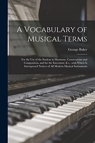 Vocabulary musical terms - vocabulary,