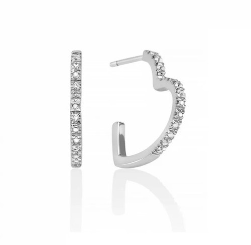 Orecchini miluna donna argento - orecchini,