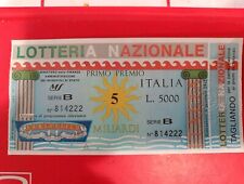 Biglietto Lotteria Nazionale Italia 1991 con tagliando estrazione 6 gennaio 1992