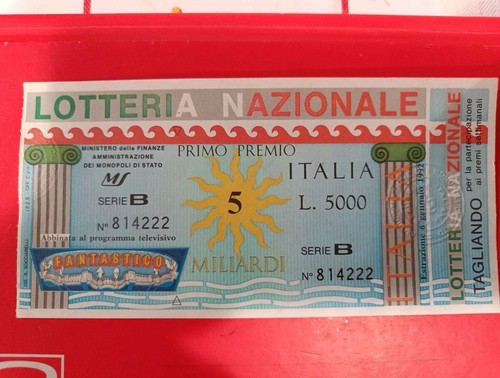Biglietto lotteria nazionale - lotteria,