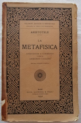 Aristotele metafisica - aristotele,