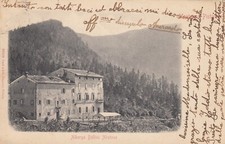 CARTOLINA *6 ABETONE PISTOIA TOSCANA ALBERGO BELLINI ABETONE VACANZA VIAGGIATA 