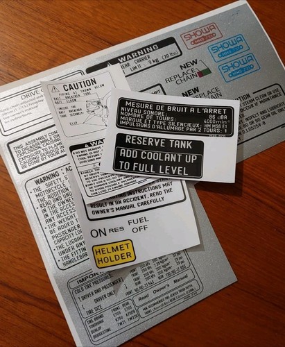X21 pcs technical stickers - pcs,