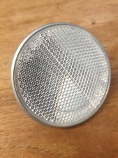 Catarifrangente CATALUX 80 Rotondo Bianco Con Vite Camion Pullman Trattore FIAT