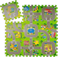 Relaxdays Tappeto Puzzle Con