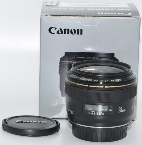 Canon lens 28mm 1 8 - ef, 1:1.8