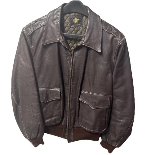 Giacca pelle vintage - pelle, golden