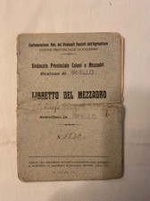 LIBRETTO DEL MEZZADRO -CONF.NAZ.SIND.AGRICOLTURA FASCISTA PALERMO 1938