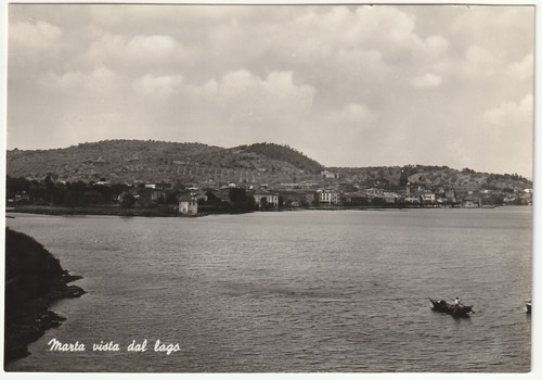 Marta vista dal - lago, viterbo