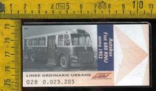 Biglietto ATM TRAM Milano Autobus FIAT 680 1952 a 051