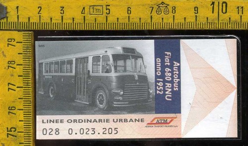 Biglietto atm tram milano - biglietto,
