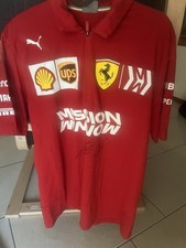Polo F1 Puma Ferrari Mission Winnow 2019 Size M Franz Tost autograph