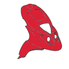 Piaggio Scudo Anteriore Rosso
