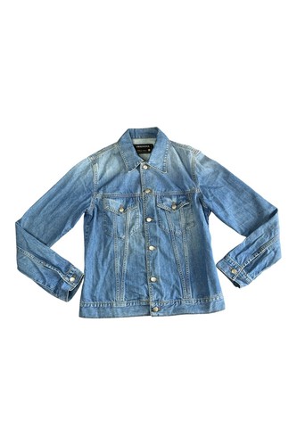 Giacca denim blu lavaggio