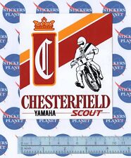 ADESIVO STICKER VINTAGE AUTOCOLLANT AUFKLEBER MOTO CHESTERFIELD YAMAHA ORIGINAL
