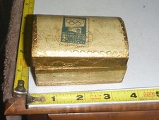 Vtg FLORENTINE Gilt White Dome