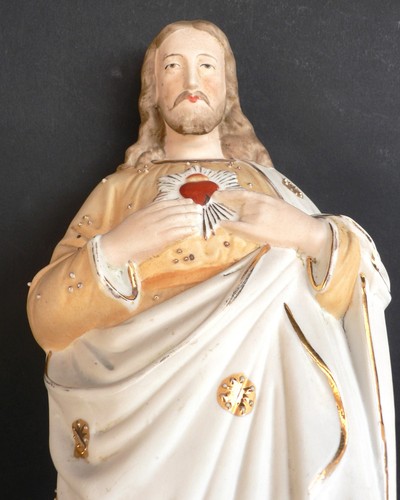 Statua porcellana biscuit - statua,