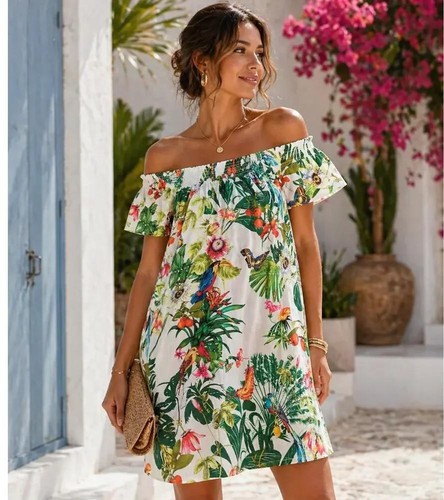 Abito prendisole tropicale