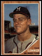 1962 Topps #63 Tony Cloninger