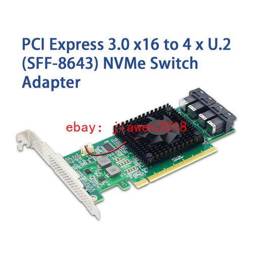 Plx8747 pcie x16 - x16, u.2