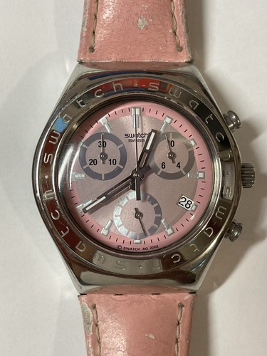 Swatch irony chrono ciclamino - chrono,