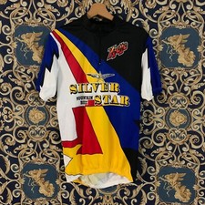 RARISSIMA MAGLIA DA CICLISMO YVETTE SILVER STAR MOUNTAIN BIKE TAGLIA LARGE MTB 