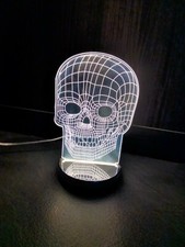 LAMPADA DA TAVOLO LED 7W -  TESCHIO 3D -  IDEA REGALO