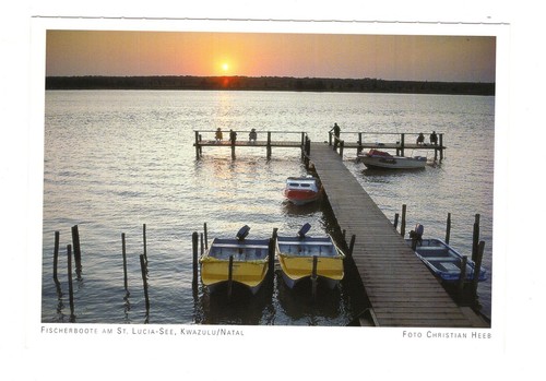 Cartolina barche pesca sul - cartolina, da