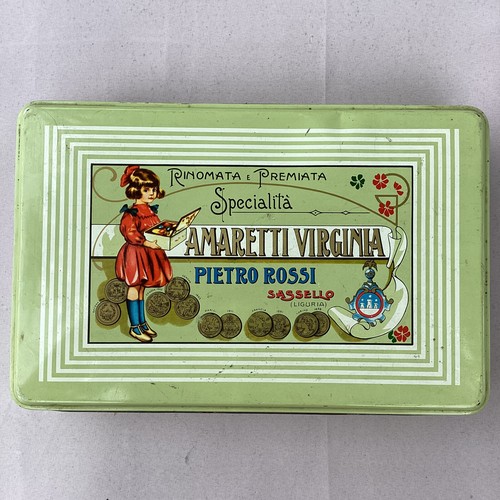Antica scatola latta - antica,