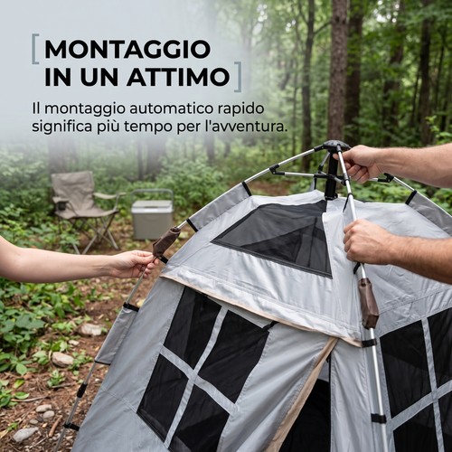 Tenda campeggio tunnel - tenda,