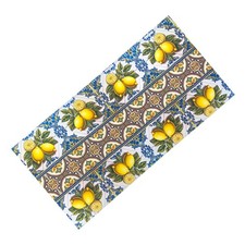 Tappeto Cucina Runner Antiscivolo - Passatoia Lavabile, Fantasia Maiolica Sicily