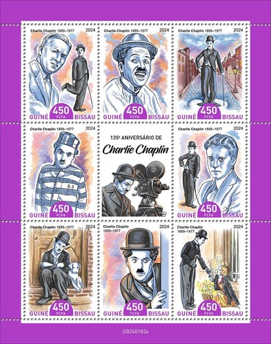 Francobolli charlie chaplin - francobolli,