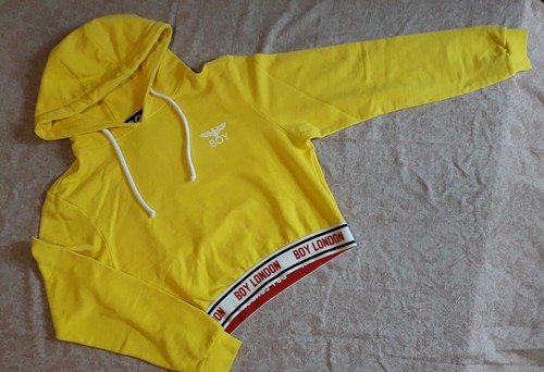 Felpa boy london gialla corta - gialla,